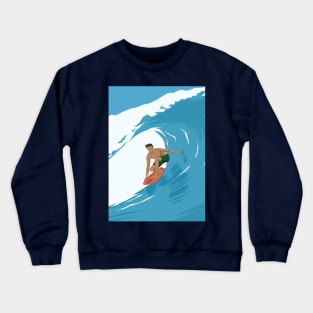 surf is my life waves poster Crewneck Sweatshirt